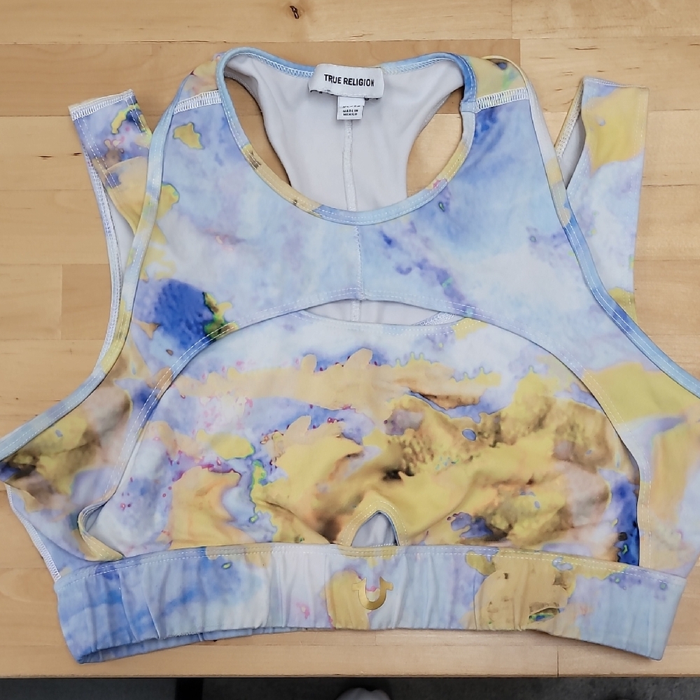 True Religion Women's Pastel Tie-Dye Tank Top